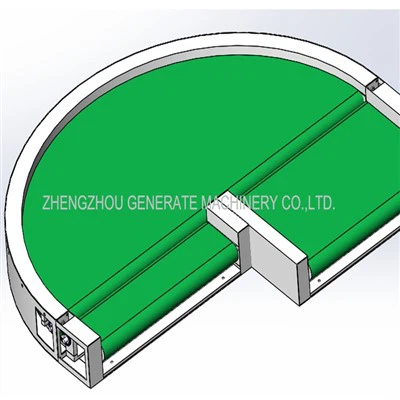 Transportador de cinta curva de PU